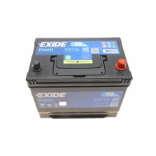   EXIDE Акумуляторна батарея 70Ah/540A (270x173x222/+R/B9) Excell Азія 